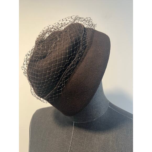 Vintage Glenover Henry Pollak 1950s-60s 100% Wool Bucket Hat Black JL - Picture 3 of 7